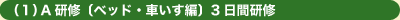 (1)A研修〔ベッド・車いす編〕3日間研修
